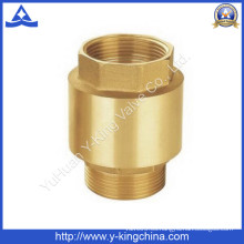 Válvula de retención de cobre amarillo de la bomba de agua de la garantía de calidad con la base de cobre amarillo (YD-3002)